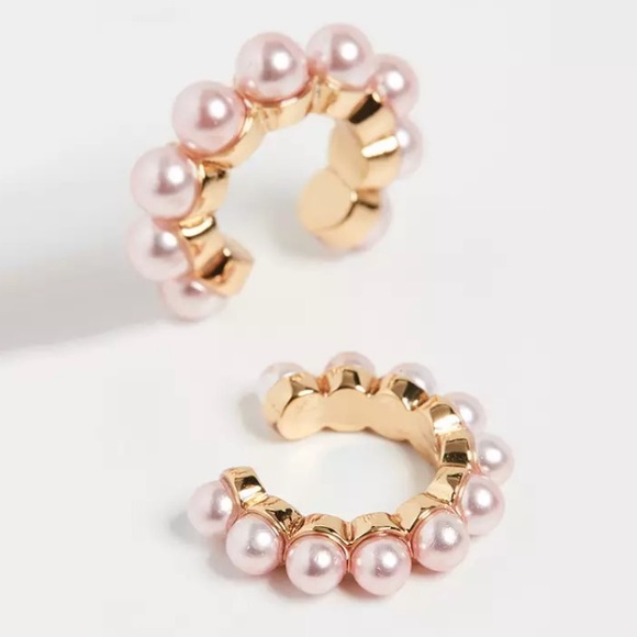 🌸Clasina Rose Pearl Ear Cuffs! - Picture 2 of 5